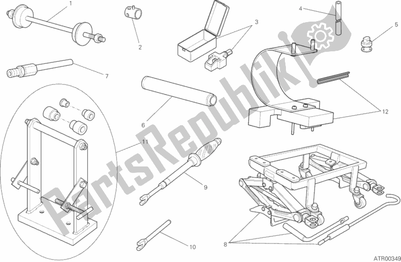 All parts for the Workshop Service Tools, Frame of the Ducati Scrambler Urban Enduro Brasil 803 2017
